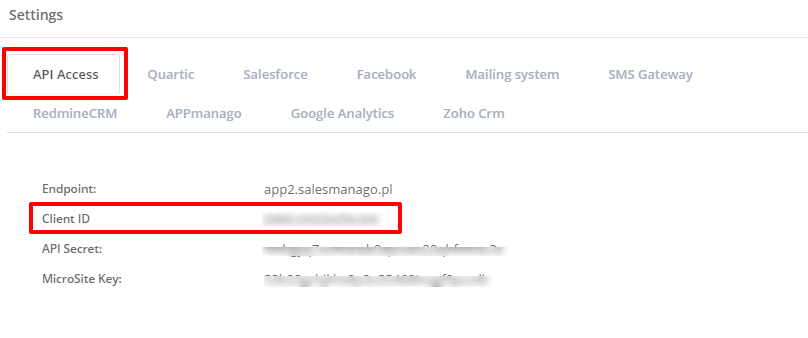 api access
