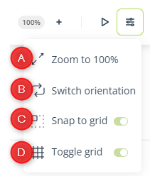 webflow view options