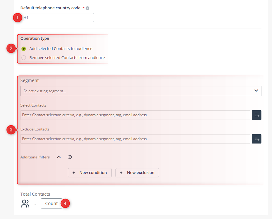 ad audiences adding contacts