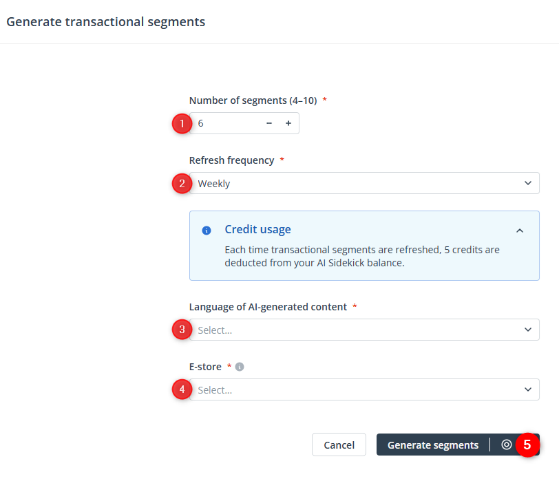new AI transactional segmentation